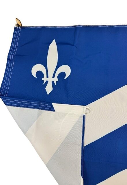 Grand drapeau franco-albertain - qualité Premium