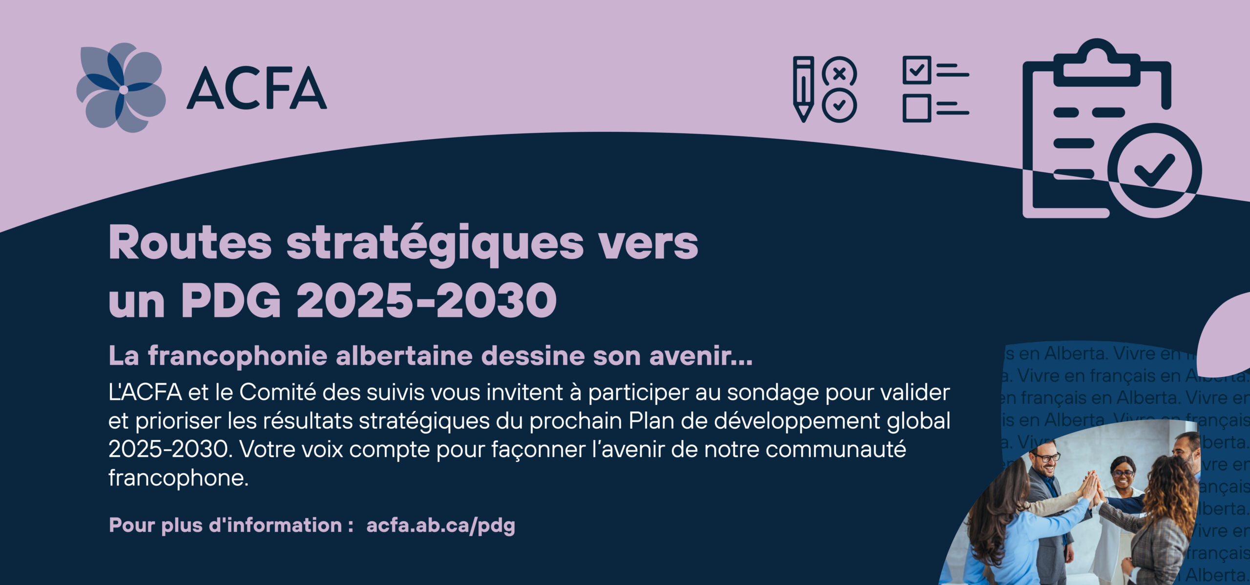 Plan de développement global de la francophonie albertaine 2025-2030 - ACFA